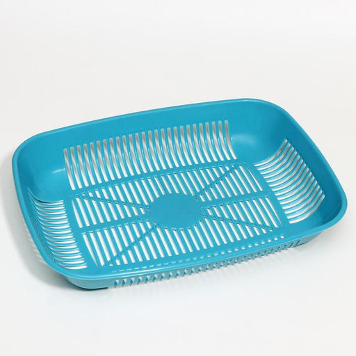 Туалет округлый с сеткой 33,5 х 25 х 6 см, голубой/розовый - Simaland фото 6