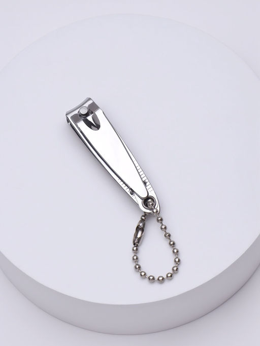 Цена за 12 шт. Кусачки книпсер маникюрные, с пилкой, с цепочкой, 5.5 см