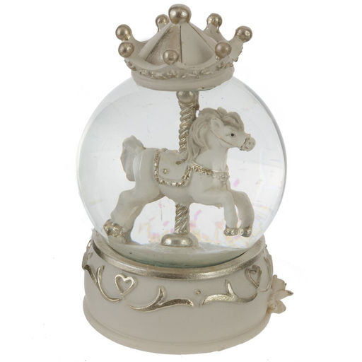 Фигурка декоративная в стекл шаре "Карусель", D 6,5 см, L6,5 W6,5 H10 см, 3в.