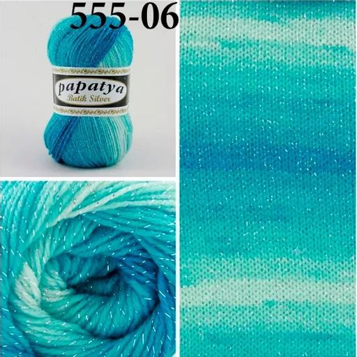 BATIK SILVER PAPATYA - Kamgarn фото 5