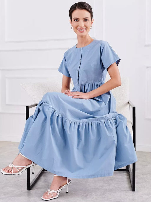 Хлопковое платье с ярусами 100% хлопок