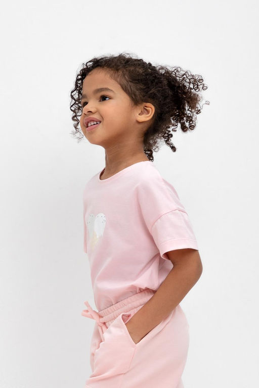 КР 302434/светлый лосось к473 фуфайка для дев - Crockid фото 4