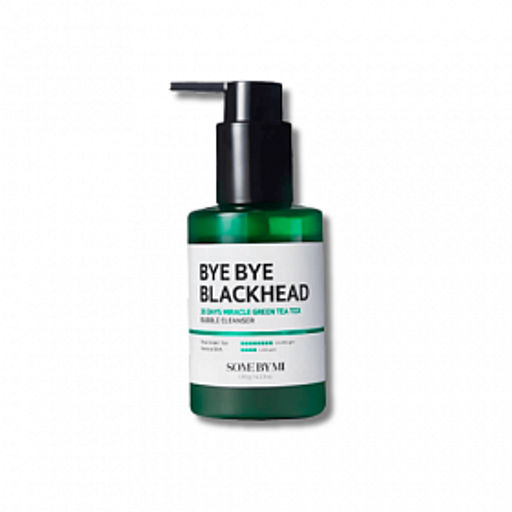 Some By Mi Bye Bye Blackhead 30 Days Miracle Green Tea Tox Bubble Cleanser, 120g - Кислородное очищающее средство против чёрных точек