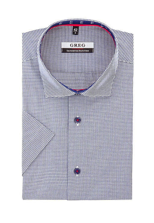 Сорочка мужская короткий рукав GREG 224/109/017/ZS/1  фото 3