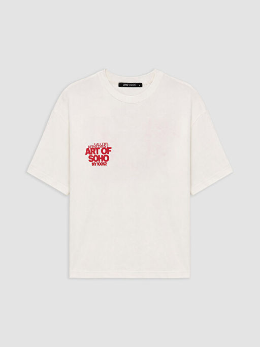 NYC Bask?l? Oversize %100 Pamuklu Kad?n Ti??rt