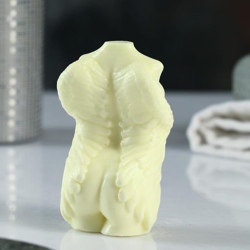 Мыло фигурное "Торс женский с крыльями" молочное, 125г