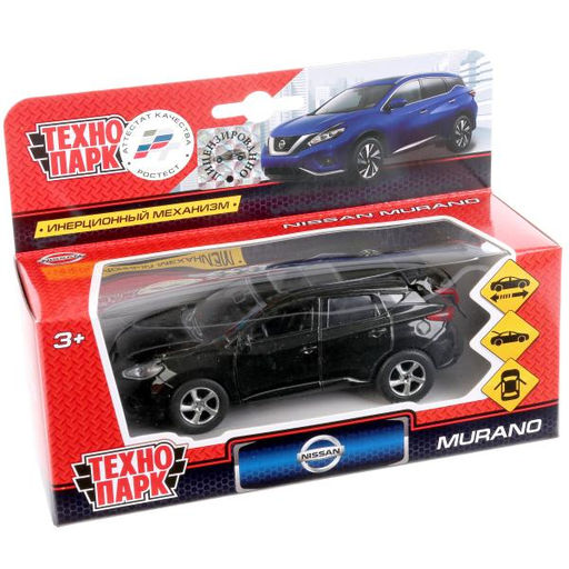 Технопарк. Модель "Nissan Murano" арт.SB-17-75-NM-N(BL)-WB 12см, черн открыв.двери, инерц.