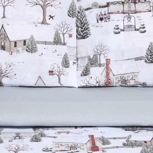 Постельное бельё Этель Winter countryside 1.5 сп 143х215 см,150х214 см, 70х70 см 2 шт,поплин 125 г/м2  фото 11