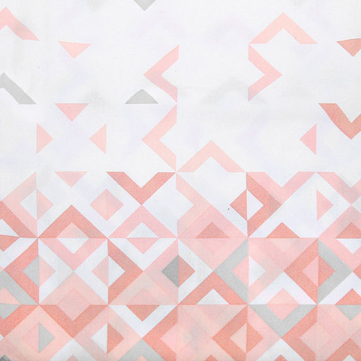 "Иллюзия, коралл" Скатерть 180х145см, длина стола до 140см, на 6 персон, хлопок "Премиум" 186г/м2, "Домашняя мода" (Россия)