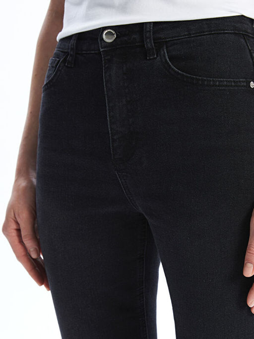 Crop Flare Kad?n Jean Pantolon