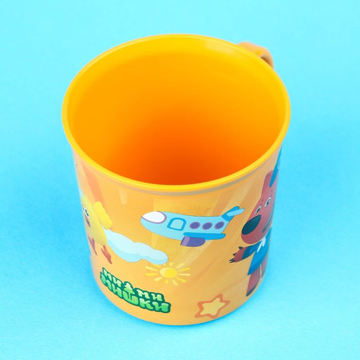 Кружка детская «Ми-Ми-Мишки» с нескользящим дном, 200 мл., цвет оранжевый