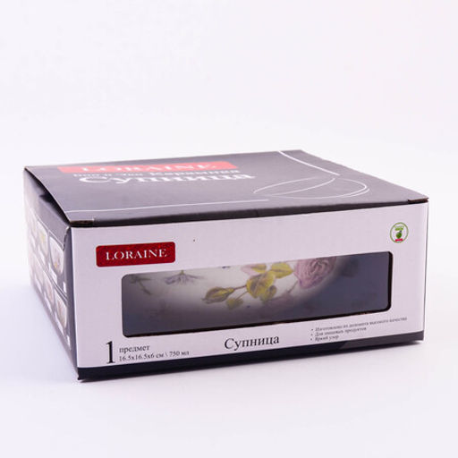 60252 Супница 750мл Розовый сад доломит LR (х24) - Mayer&boch фото 3