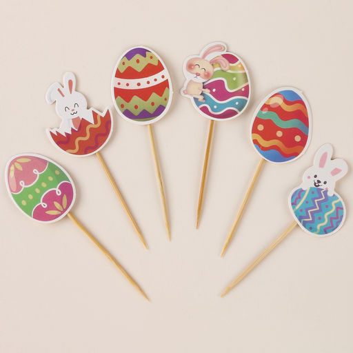Шпажки Пасхальные традиции, набор 6 шт. - Страна карнавалия фото 2