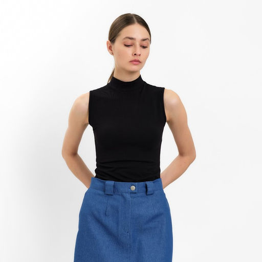 Юбка женская MINAKU: Jeans Collection цвет электрик, размер 50