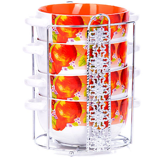 27583 Набор супниц 5пр 540мл на подставке LR (х6) - Mayer&boch фото 2