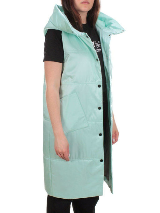 M006 MENTHOL Жилет женский демисезонный (100 гр. синтепон) - Фабричный китай фото 8