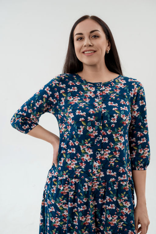 Платье женское из кулирки Софи сакура - Амадэль фото 10