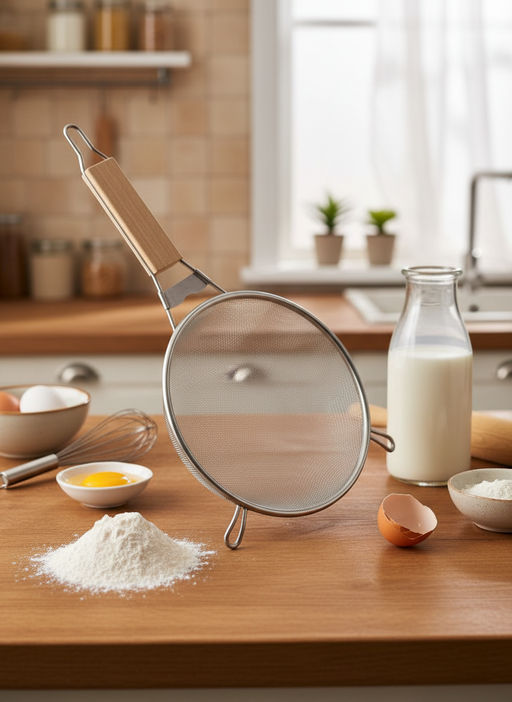 Цена за 2 шт. Сито с деревянной ручкой 18см OLS-432-16