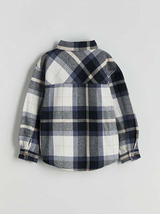 Uzun Kollu Ekose Erkek ?ocuk G?mlek