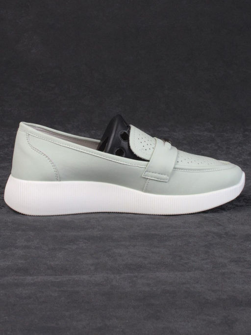 03-PDL 205-3 LT. GREEN Полуботинки женские (натуральная кожа) - Фабричный китай фото 12