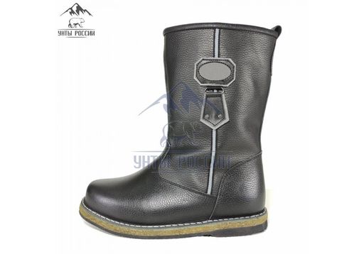 Сапоги мужские Сибирь, черные, войлочная подошва - Мирунт фото 4