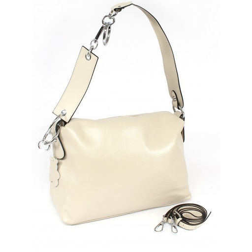 Сумка женская натуральная кожа GU 2033-3788, 1отд, плечевой ремень, бежевый SALE 261559 - Adelia фото 6