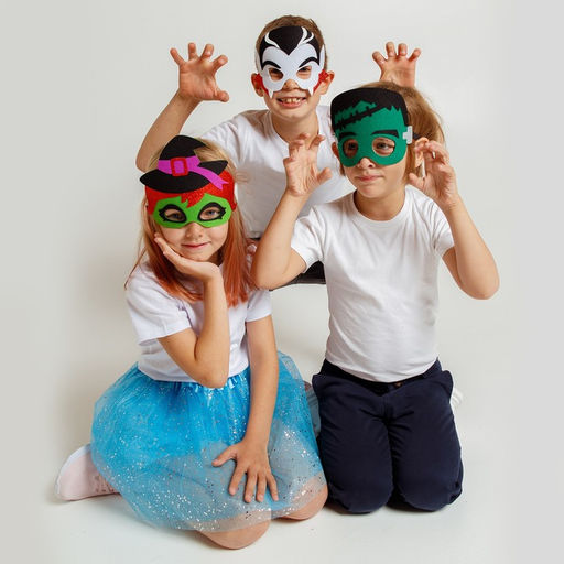 Набор карнавальных масок «Кошмарная вечеринка», 3 шт., фетр