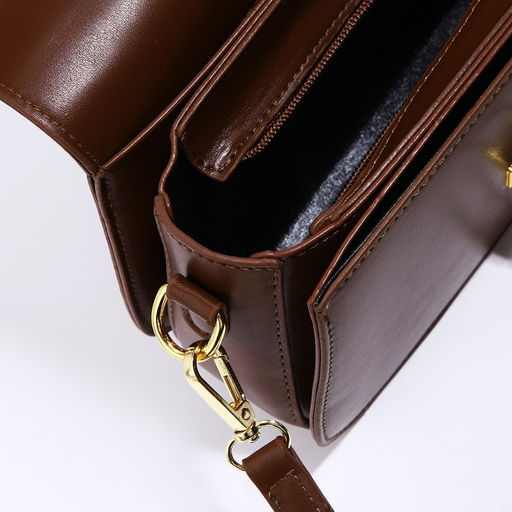 Сумка-мессенджер на клапане, цвет коричневый - Simaland фото 7