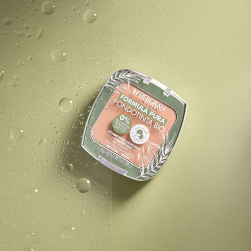 DEBORAH Тональная пудра-основа FORMULA PURA FONDOTINTA BIO тон 01 белоснежный, 9 г  фото 5