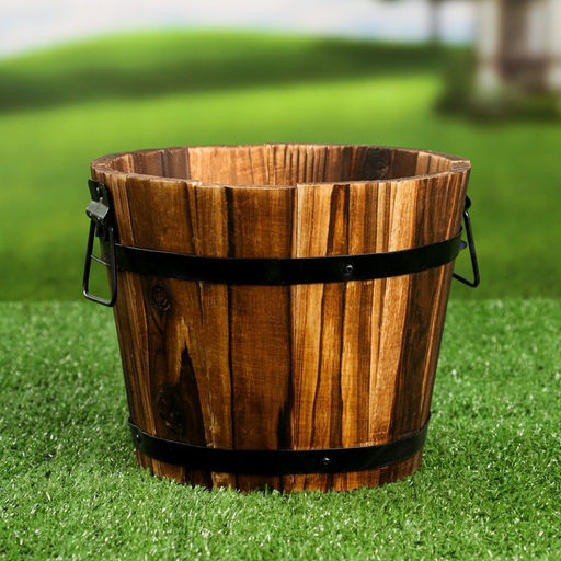 Набор кашпо для цветов, 18×16×12 см, деревянный, 3 шт.