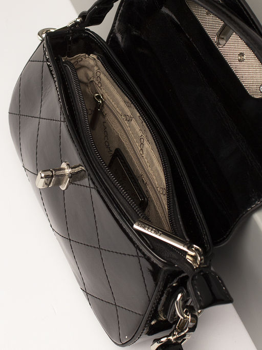 LACCOMA сумка WJD8787-черный эко кожа хлопок фото 6