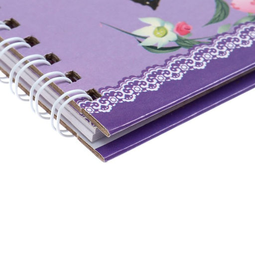 Записная книжка подарочная на замочке, А6+,50 листов, линия, Цветы, МИКС - Calligrata фото 4