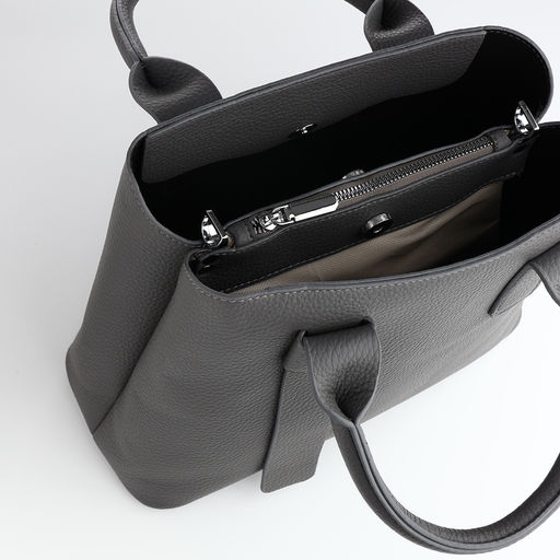 Сумка женская тоут TEXTURA на молнии, 32×12×24 см, серая