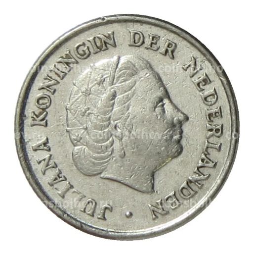 Монета 10 центов 1951 года Нидерланды