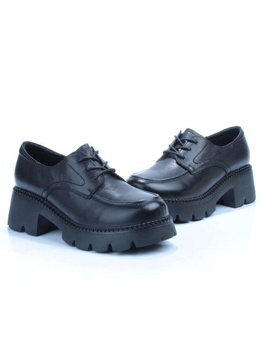 03-5935 BLACK Полуботинки женские (натуральная кожа)