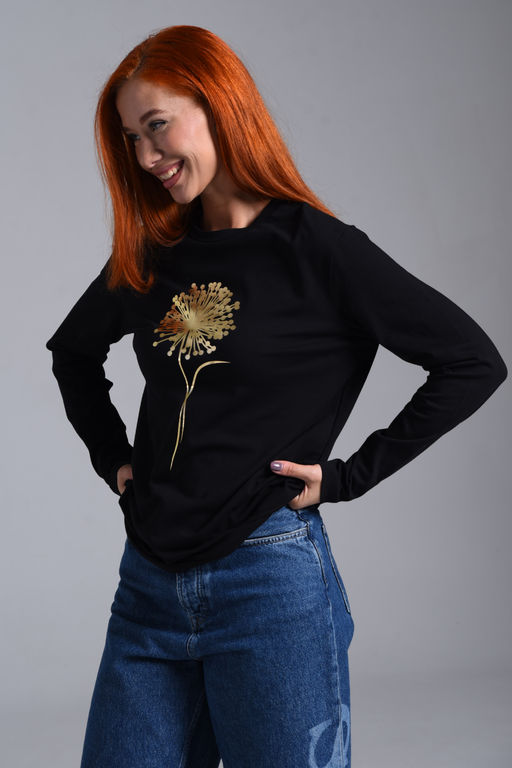 8519 Футболка с длинным рукавом женская