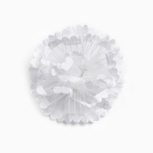 Бант для волос на резинке школьный, белый, 2 штуки, 7 см, Минни Маус