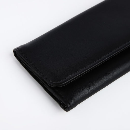 Кошелёк женский на магните, 20×3×9 см, чёрный