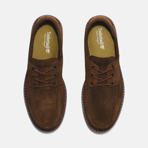 Мужские мокасины Timberland Newmarket Boat Shoe Leather коричневые  фото 2