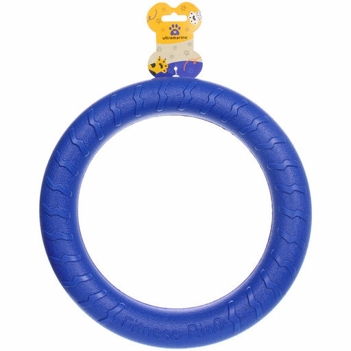Цена за 2 шт. Кольцо - пуллер для собак средних и крупных пород "ЛЮБИМЫЙ БРО", цвет синий, d - 29см (подвес)