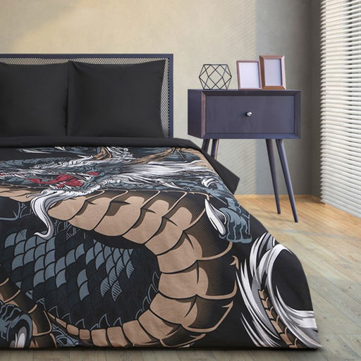 Постельное бельё Этель евро Dragon 200х215 см, 220х240 см, 70х70 см - 2 шт, бязь  фото 8