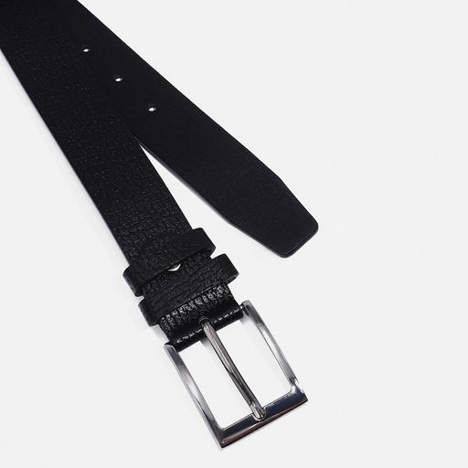 Ремень мужской, ширина 3,5 см, винт, пряжка металл, цвет чёрный - Simaland фото 2