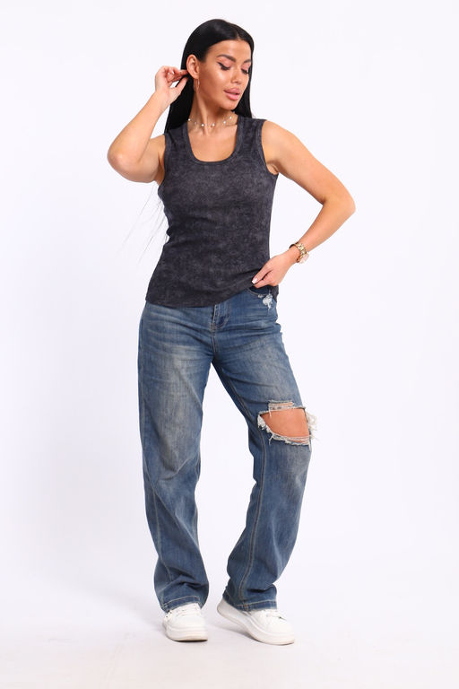 Майка Натали 74706 из хлопка с лайкрой  фото 5