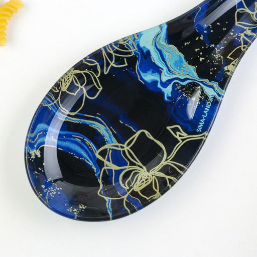 Подставка под ложку стеклянная «Мрамор», 21.4×7.5 см