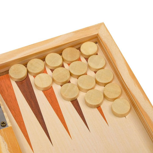 Настольная игра 3 в 1, набор: шахматы, шашки, нарды, 34×34 см