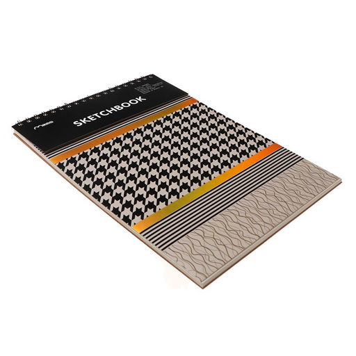 Скетчбук Calligrata «Геометрия» 30 листов, плотность 130 г/м², 25×35 см, жёсткая подложка, МИКС