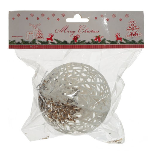 Украшение новогоднее "Шар", D 10 см, L10 W10 H11 см