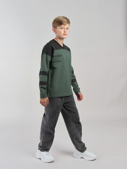 CRB wear / CWJB 63982-35-426 Джемпер для мальчика,хаки  фото 3