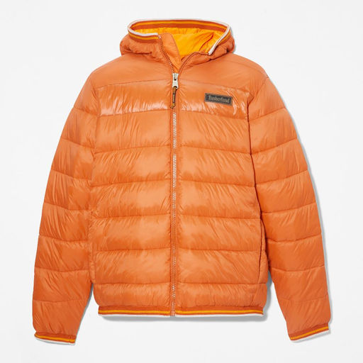 Куртка Timberland Jacket Hooded Mid Weight оранжевая  фото 3