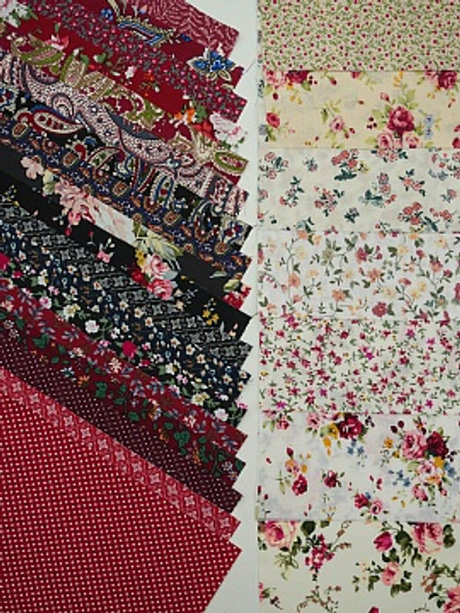 Набор тканей для рукоделия Импортный хлопок: Кармина, 20*20 см, 25 шт